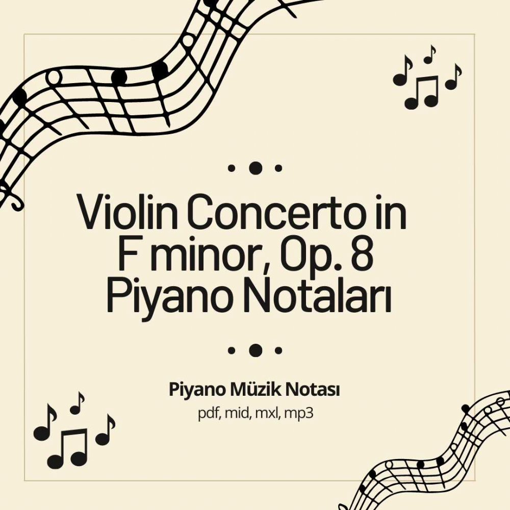 Violin Concerto in F minor, Op. 8, No. 4, RV. 297 Winter Piyano